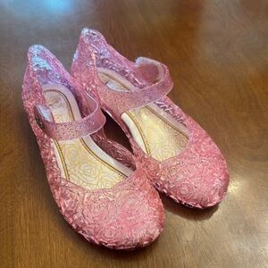 Girls pink jelly sandal shoes size 1.5 big girl